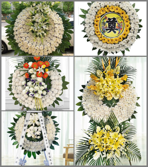 山东青岛平度市蓼兰镇安子丘村花圈速递